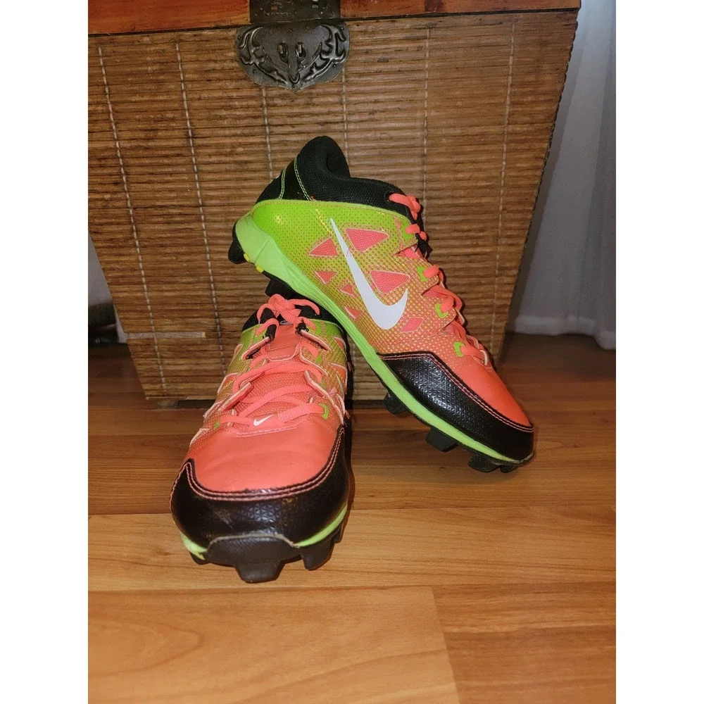 NIKE Hyperdiamond Cleats Youth Bright Neon 684680-610